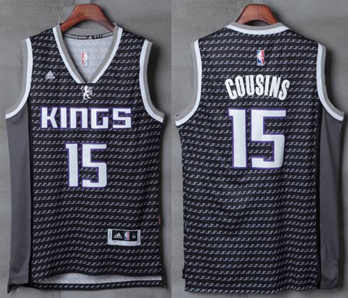 Men's Sacramento Kings #15 DeMarcus Cousins adidas Purple 2016 Christmas Day Stitched NBA Swingman Jersey