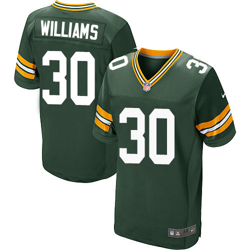 Nike Green Bay Packers #30 Jamaal Williams Green Team Color Men's Stitched NFL Elite Jersey