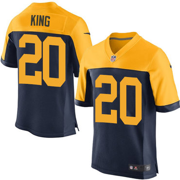 Nike Green Bay Packers #20 Kevin King Navy Blue Alternate Men's Stitched NFL New Elite Jersey