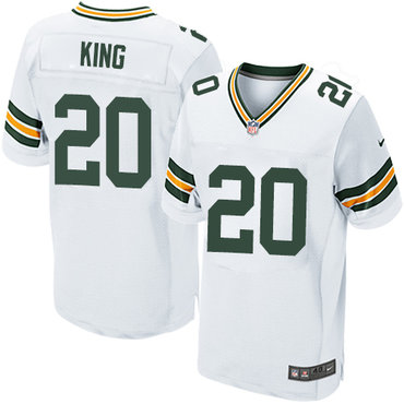 Nike Green Bay Packers #20 Kevin King White Men's Stitched NFL Elite Jersey