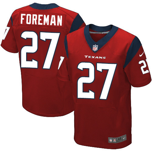 Nike Houston Texans #27 D'Onta Foreman Red Alternate Men's Stitched NFL Elite Jersey