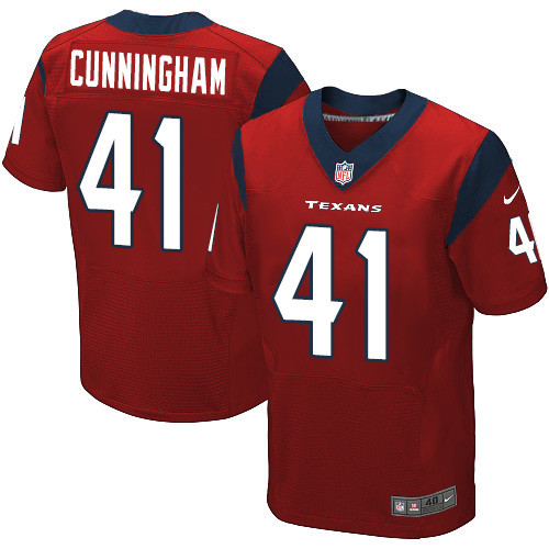 Nike Houston Texans #41 Zach Cunningham Red Alternate Men's Stitched NFL Elite Jersey
