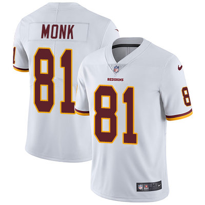 Nike Washington Redskins #81 Art Monk White Men's Stitched NFL Vapor Untouchable Limited Jersey