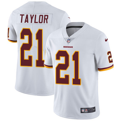 Nike Washington Redskins #21 Sean Taylor White Men's Stitched NFL Vapor Untouchable Limited Jersey