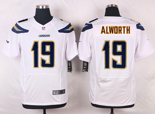 Nike San Diego Chargers #19 Lance Alworth White Men's Stitched NFL New Elite Jersey