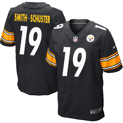 Nike Pittsburgh Steelers #19 JuJu Smith-Schuster Black Team Color Men's Stitched NFL Elite Jersey