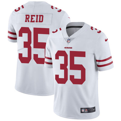 Nike San Francisco 49ers #35 Eric Reid White Men's Stitched NFL Vapor Untouchable Limited Jersey