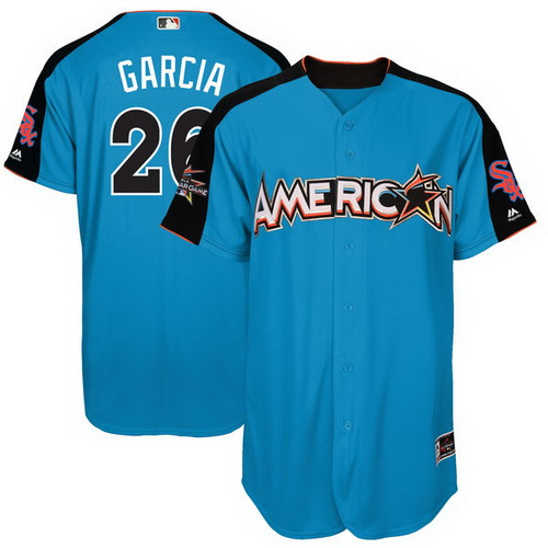 Men's American League Chicago White Sox #26 Avisail Garcia Majestic Blue 2017 MLB All-Star Game Home Run Derby Player Jersey