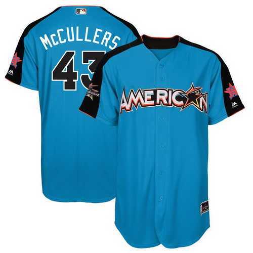 Men's American League Houston Astros #43 Lance McCullers Jr. Majestic Blue 2017 MLB All-Star Game Home Run Derby Player Jersey