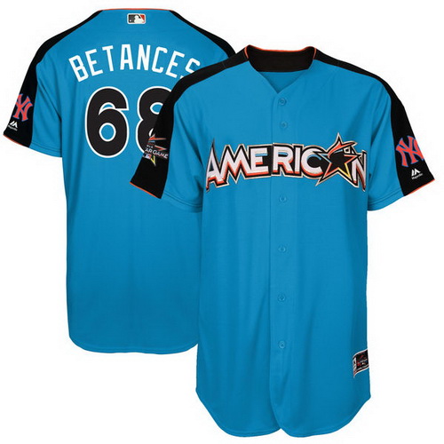 Men's American League New York Yankees #68 Dellin Betances Majestic Blue 2017 MLB All-Star Game Home Run Derby Player Jersey