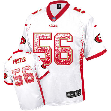 Nike San Francisco 49ers #56 Reuben Foster White Men's Stitched NFL Elite Drift Fashion Jersey