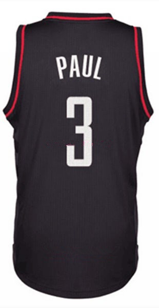 Men's Houston Rockets #3 Chris Paul Black Stitched NBA Adidas Revolution 30 Swingman Jersey
