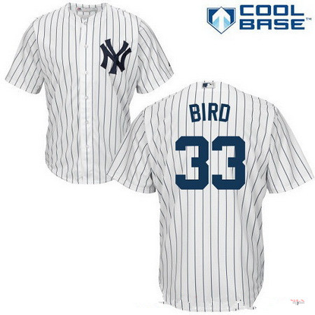 Youth New York Yankees #33 Greg Bird White Home Stitched MLB Majestic Cool Base Jersey