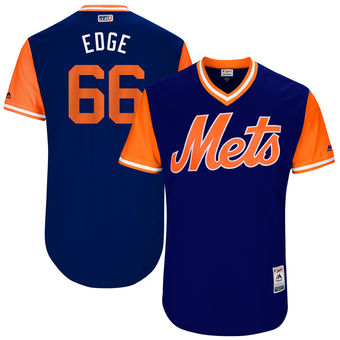 Men's New York Mets Josh Edgin Edge Majestic Royal 2017 Players Weekend Authentic Jersey