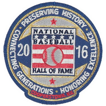 2016 MLB Hall Of Fame Patch