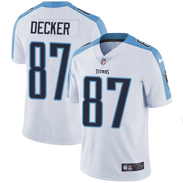 Nike Tennessee Titans #87 Eric Decker White Men's Stitched NFL Vapor Untouchable Limited Jersey