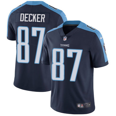Nike Tennessee Titans #87 Eric Decker Navy Blue Alternate Men's Stitched NFL Vapor Untouchable Limited Jersey
