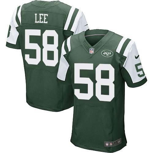 Nike New York Jets #58 Darron Lee Green Team Color Men's Stitched NFL Elite Jersey