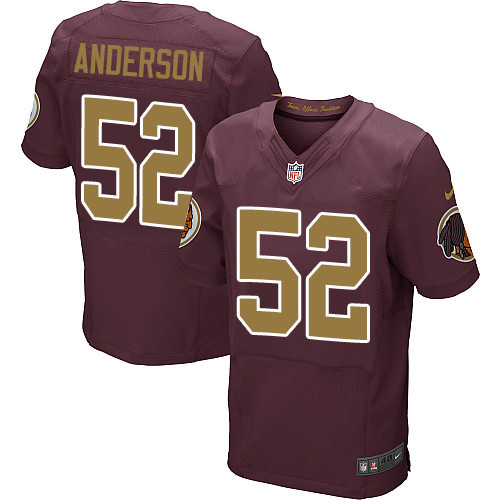 Nike Washington Redskins #52 Ryan Anderson Burgundy Red Alternate Men's Stitched NFL Elite Jersey