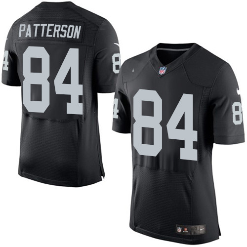 Nike Oakland Raiders #84 Cordarrelle Patterson Black Team Color Men's Stitched NFL New Elite Jersey