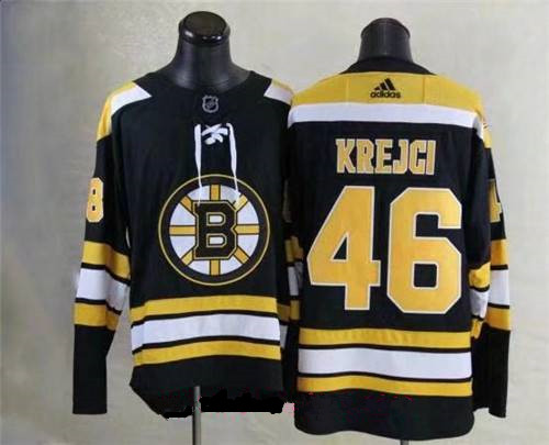 Men's Boston Bruins #46 David Krejci Black 2017-2018 adidas Hockey Stitched NHL Jersey