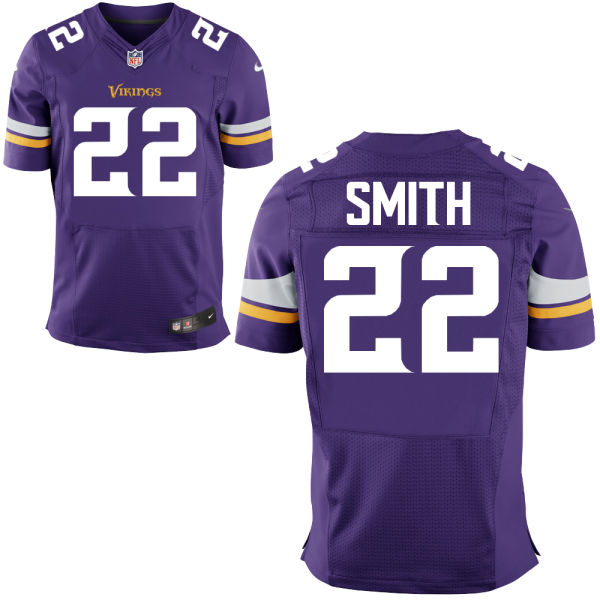 Size 60 4XL Harrison Smith Minnesota Vikings #22 Purple Stitched Nike Elite Jersey