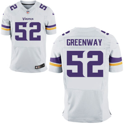 Size 60 4XL Chad Greenway Minnesota Vikings #52 White Stitched  Nike Elite Jersey