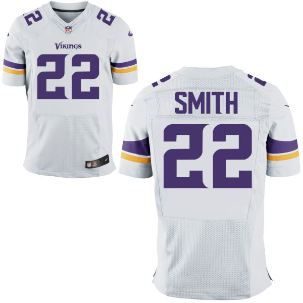 Size 60 4XL Harrison Smith Minnesota Vikings #22 White Stitched Nike Elite Jersey