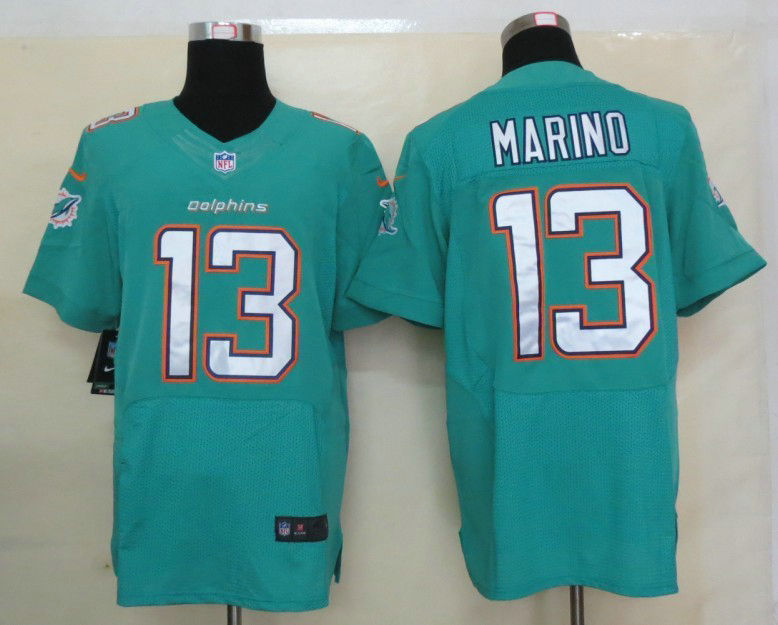 Size 60 4XL Dan Marino Miami Dolphins #13 Green Stitched Nike Elite Jersey New