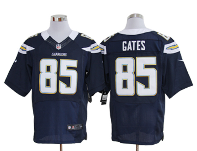 Size 60 4XL-Antonio Gates San Diego Chargers #85 Dark Blue Stitched Nike Elite NFL Jerseys