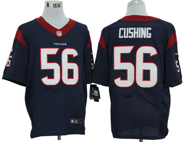 Size 60 4XL-Brian Cushing Houston Texans #56 Blue Stitched Nike Elite NFL Jerseys