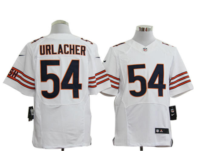 Size 60 4XL-Brian Urlacher Chicago Bears #54 White Stitched Nike Elite NFL Jerseys