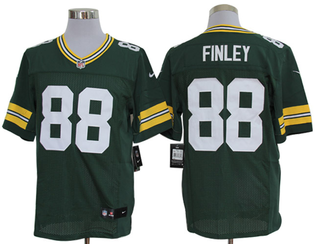 Size 60 4XL-Green Bay Packers #88 Jermichael Finley Green Nike NFL Elite Jerseys