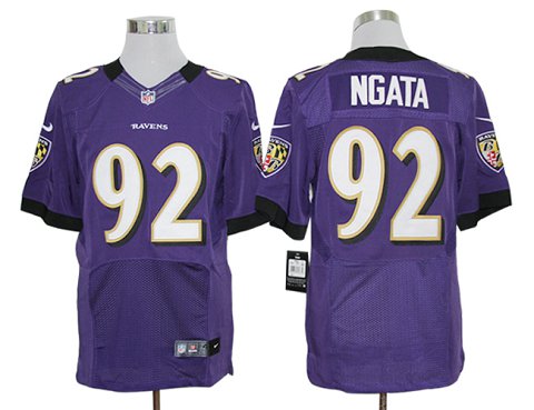 Size 60 4XL-Haloti Ngata Baltimore Ravens #92 Purple Stitched Nike Elite NFL Jerseys