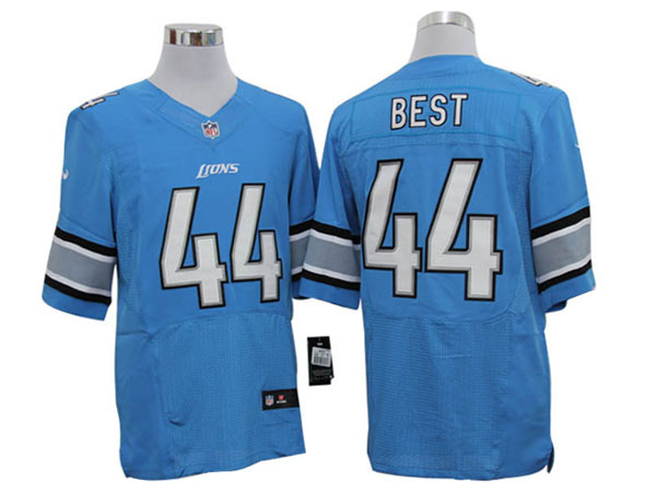 Size 60 4XL-Jahvid Best Detroit Lions #44 Blue Stitched Aliternate Nike Elite NFL Jerseys