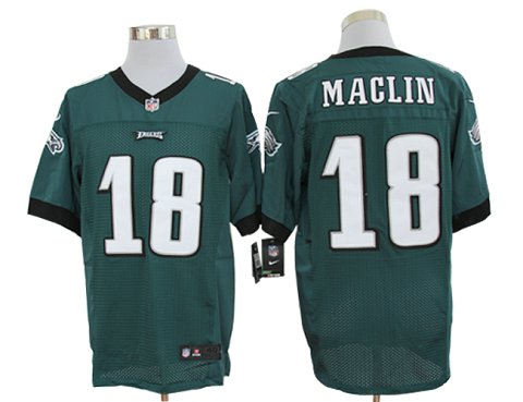 Size 60 4XL-Jeremy Maclin Philadelphia Eagles #18 Green Stitched Nike Elite NFL Jerseys
