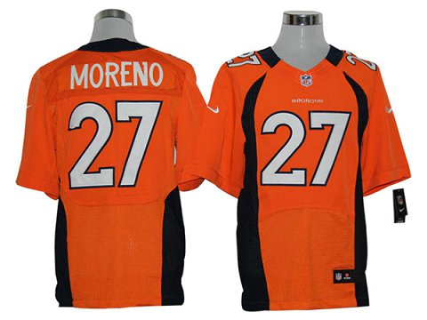 Size 60 4XL-Knowshon Moreno Denver Broncos #27 Orange Stitched Nike Elite NFL Jerseys