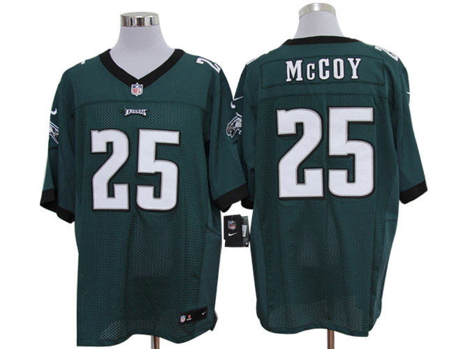 Size 60 4XL-LeSean McCoy Philadelphia Eagles #25 Green Stitched Nike Elite NFL Jerseys