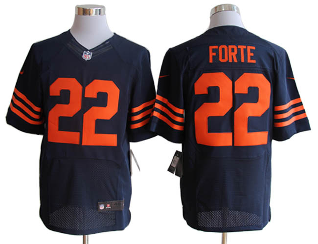Size 60 4XL-Matt Forte Chicago Bears #22 Blue&Yellow Stitched Nike Elite NFL Jerseys