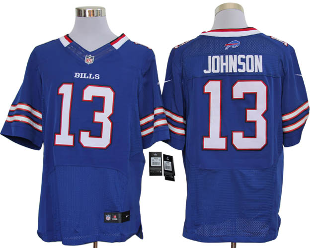 Size 60 4XL-Steve Johnson Buffalo Bills #13 Royal Blue Stitched Nike Elite NFL Jerseys