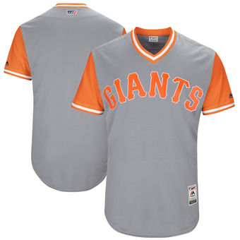 Custom Men's San Francisco Giants Majestic Gray 2017 Players Weekend Authentic Team Jersey