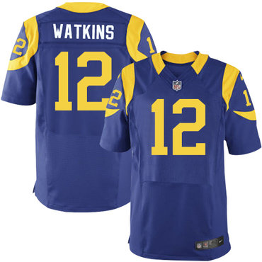 Nike Los Angeles Rams #12 Sammy Watkins Royal Blue Alternate Men's Stitched NFL Elite Jersey