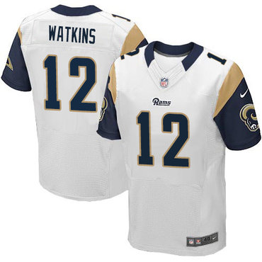 Nike Los Angeles Rams #12 Sammy Watkins White Men's Stitched NFL Elite Jersey