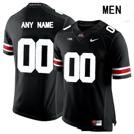 Men's Ohio State Buckeyes Custom College Football Nike Limited Jersey - Black