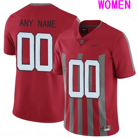 Women's Ohio State Buckeyes Custom Nike College Football 1916 Throwback Jersey - Red