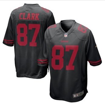 New San Francisco 49ers #87 Dwight Clark Black Alternate Game Jersey