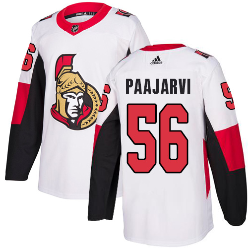 Adidas Men's Ottawa Senators #56 Magnus Paajarvi Authentic White Away NHL Jersey