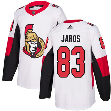Adidas Men's Ottawa Senators #83 Christian Jaros Authentic White Away NHL Jersey