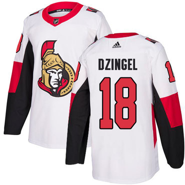 Adidas Men's Ottawa Senators #18 Ryan Dzingel Authentic White Away NHL Jersey
