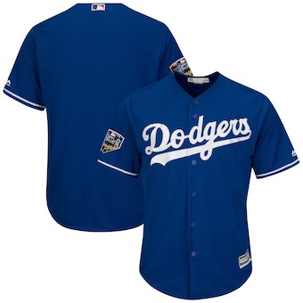 Men's Los Angeles Dodgers Majestic Royal 2018 World Series Cool Base Team Jersey